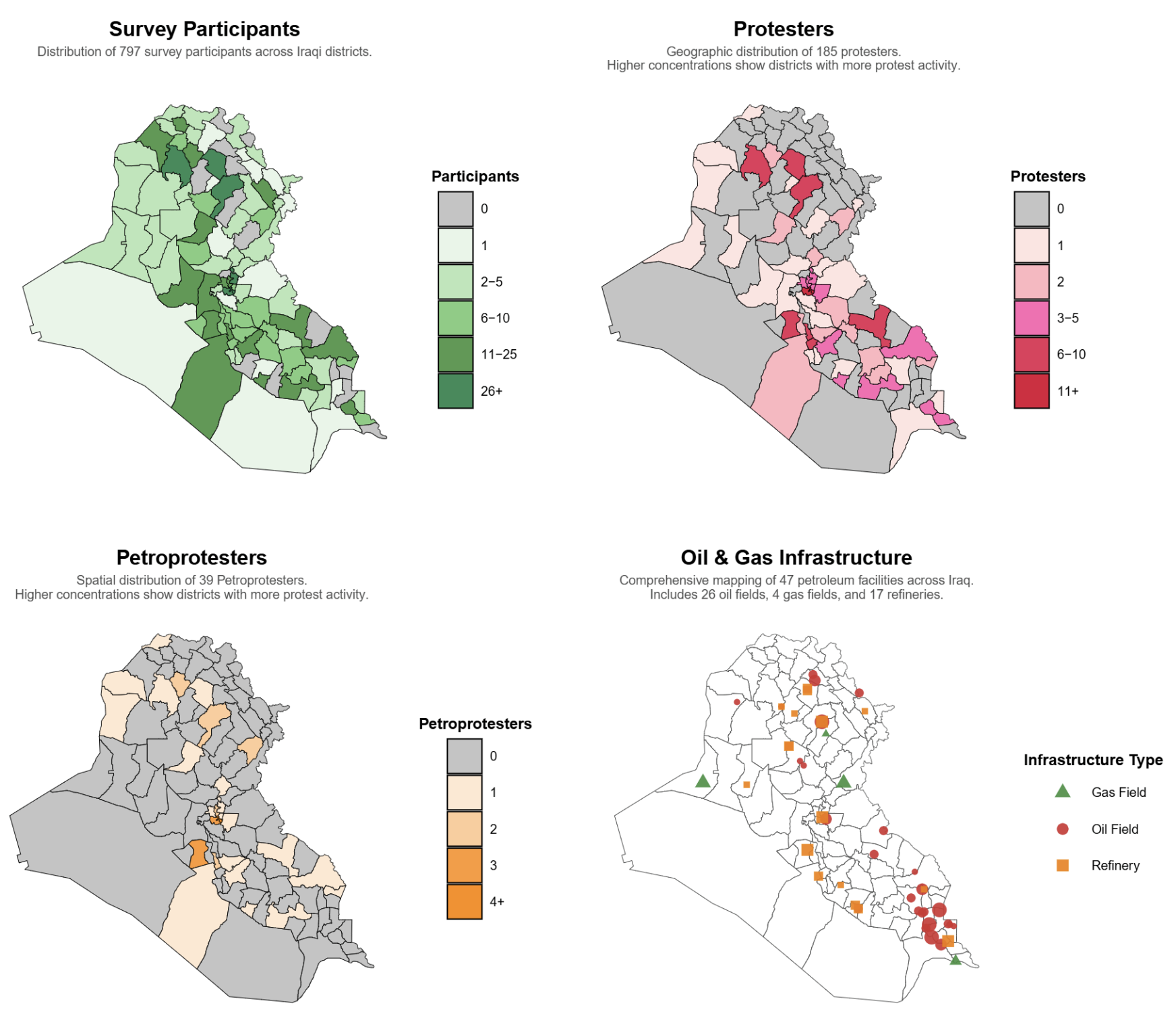 Survey and Oil Infrastructure Map
